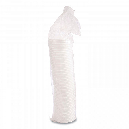 Vented Foam Lids, 8 oz to 60 oz Hot Cups, White, 50/Pack, 10 Packs/Carton (32RL)