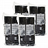 Foam Hinged Lid Containers, Large Sandwich, 6 x 5.9 x 3, Black, 125/Bag, 4 Bags/Carton (60HTB1)