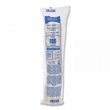 Non-Vented Cup Lids, Fits 9 oz to 22 oz Cold Cups, Plastic, Clear, 1,000/Carton (662TP)