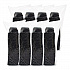 PresentaBowls Pro Black Square Bowls, 16 oz, 5 x 5 x 2.5, Plastic, 63/Bag, 8 Bags/Carton (B16SB)