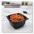 PresentaBowls Pro Black Square Bowls, 16 oz, 5 x 5 x 2.5, Plastic, 63/Bag, 8 Bags/Carton (B16SB)