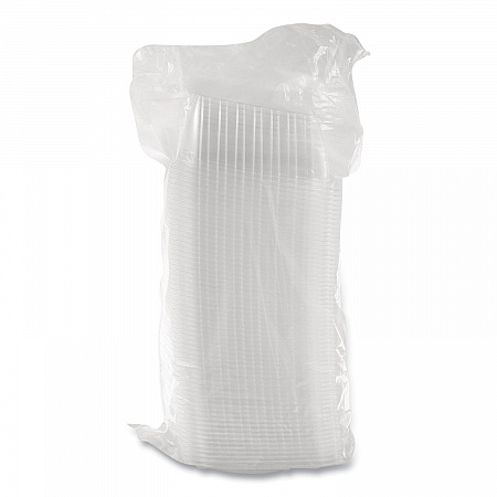 ClearPac Containers, 24 oz, 6.5 x 7.5 x 2, Clear, Plastic, 63/Pack, 8 Pack/Carton (C24DER)