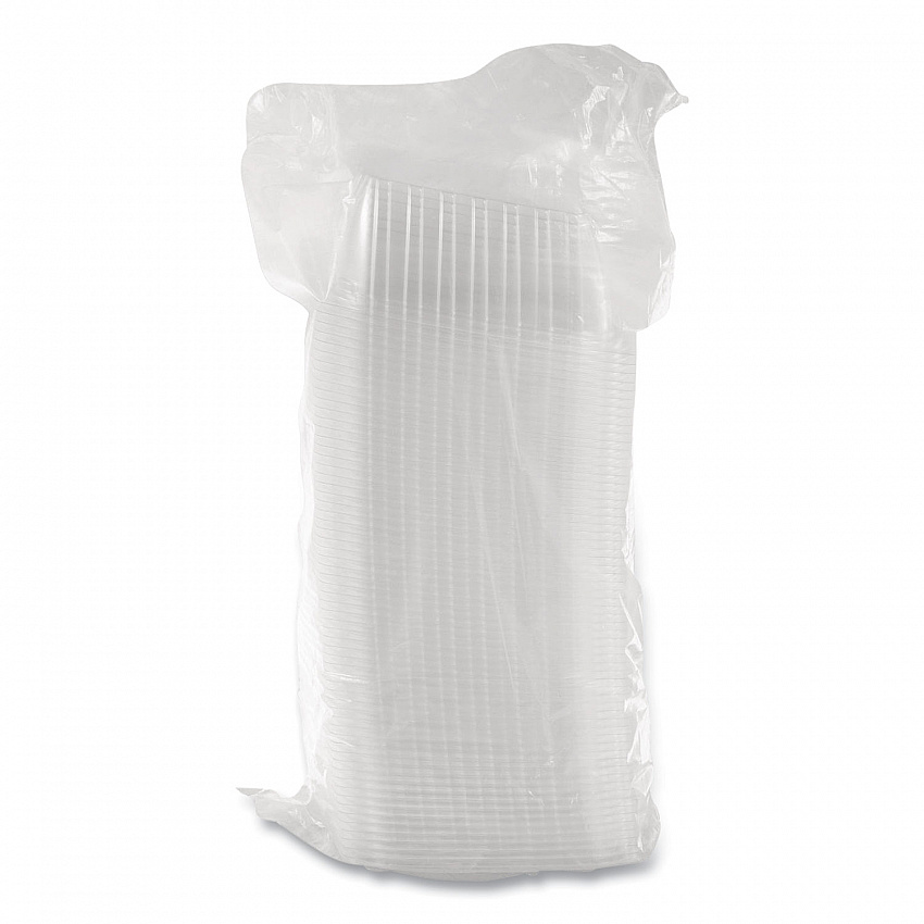 ClearPac Containers, 24 oz, 6.5 x 7.5 x 2, Clear, Plastic, 63/Pack, 8 Pack/Carton (C24DER)