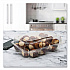 StayLock Clear Hinged Lid Containers, 6 x 7 x 2.1, Clear, Plastic, 125/Packs, 2 Packs/Carton (C26UT1)