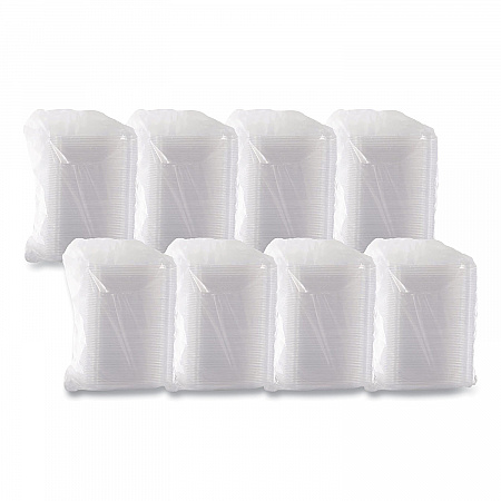 ClearPac Clear Container Lids, Dome, 6.5 x 7.5, Clear, Plastic, 63/Pack, 8 Packs/Carton (C32DDLR)