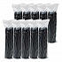 Cappuccino Dome Sipper Lids, Fits 12 oz to 24 oz Hot Cups, Plastic, Black, 100/Pack, 10 Packs/Carton (16ELBLK)