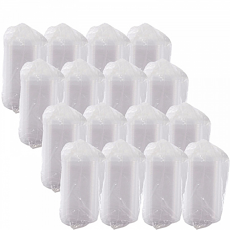 ClearPac Clear Container Lids, Dome, 4.9 x 5.9, Clear, Plastic, 63/Pack, 16 Packs/Carton (C12DDLR)