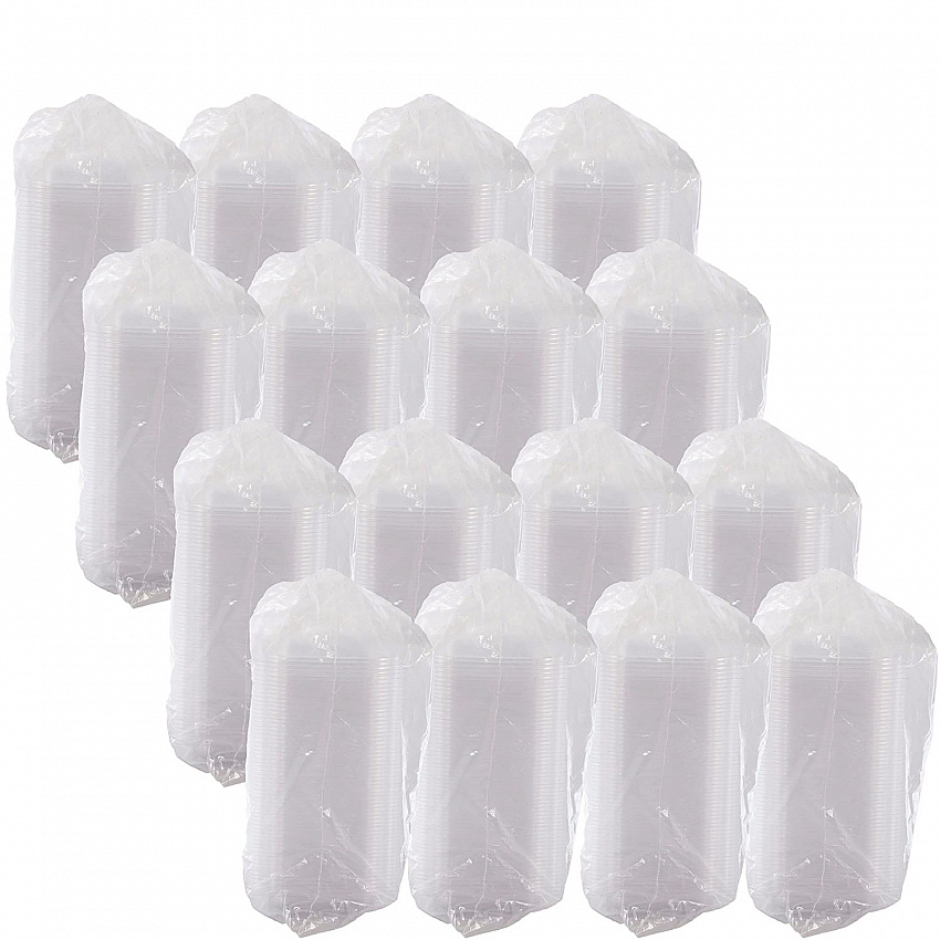 ClearPac Clear Container Lids, Dome, 4.9 x 5.9, Clear, Plastic, 63/Pack, 16 Packs/Carton (C12DDLR)