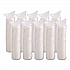 Cappuccino Dome Sipper Lids, Fits 12 oz Hot Cups, Plastic, White, 1,000/Carton (12EL)
