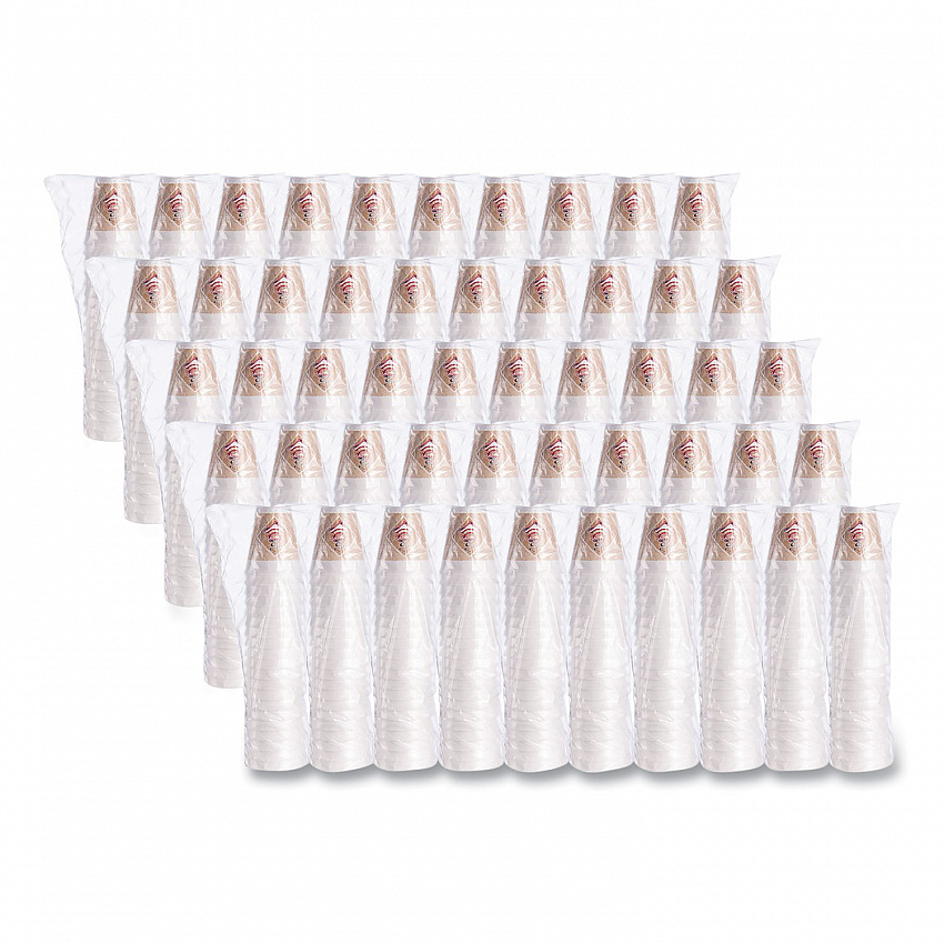 Cafe G Foam Hot/Cold Cups, 12 oz, Brown/Red/White, 1,000/Carton (12X16G)