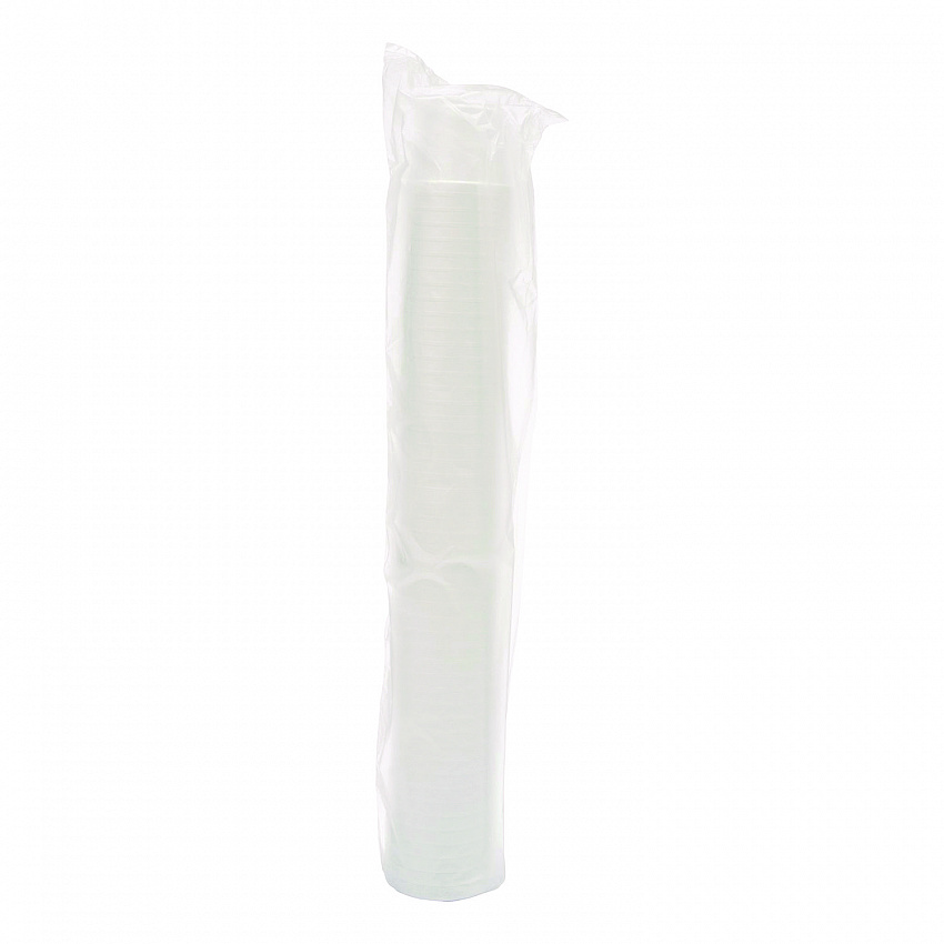 Food Containers, Squat, 8 oz, White, Foam, 1,000/Carton (8SJ12)