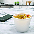 Food Containers, Squat, 8 oz, White, Foam, 1,000/Carton (8SJ12)