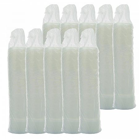 Non-Vented Cup Lids, Fits 6 oz Hot Cups/2 oz to 4 oz Food Containers, Plastic, Translucent, 1,000/Carton (6JLNV)