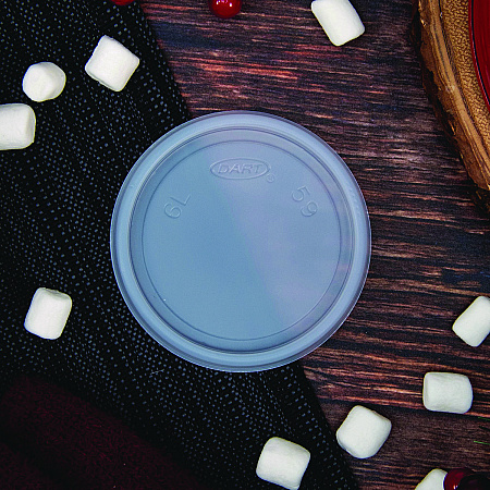 Non-Vented Cup Lids, Fits 6 oz Hot Cups/2 oz to 4 oz Food Containers, Plastic, Translucent, 1,000/Carton (6JLNV)