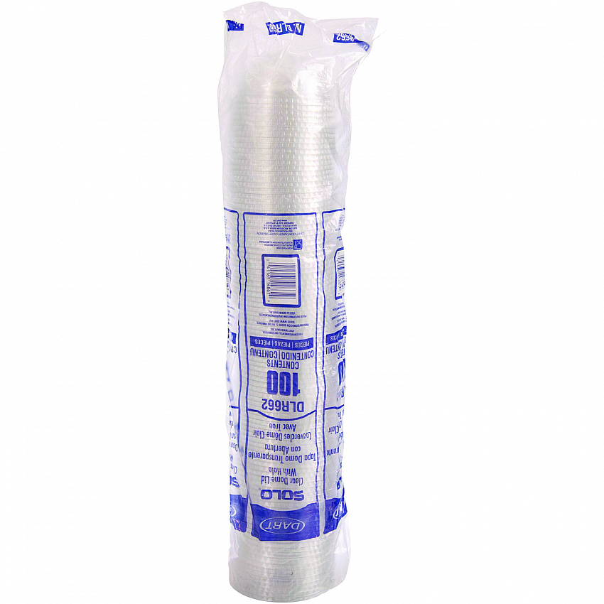Dome-Top Cold Cup Lids, Fits 16 oz Cold Cups, Plastic, Clear, 1,000/Carton (DLR662)