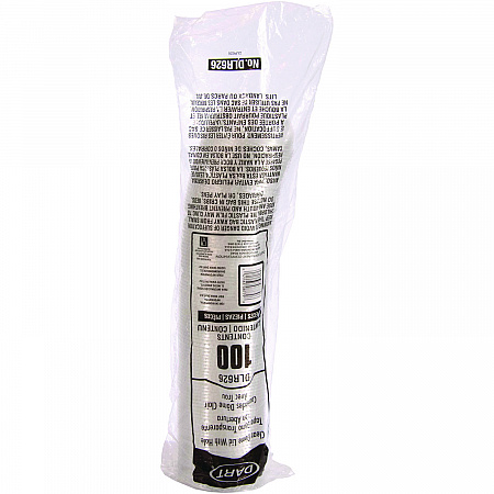 Ultra Clear Dome Cold Cup Lids, Fits 16 oz to 24 oz Cold Cups, Plastic, Clear, 1,000/Carton (DLR626CT)