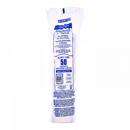 Conex Deli Container Lid, Clear, Plastic, 500/Carton (NL8RT7000)