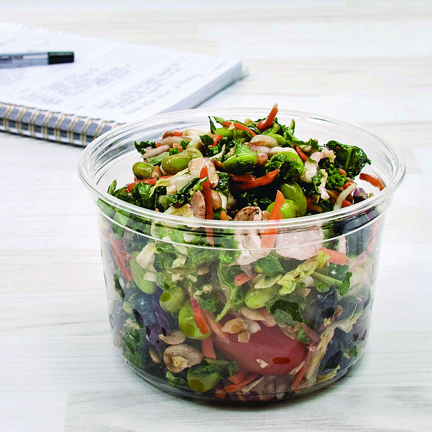 MicroGourmet Food Container, 16 oz, Translucent, Plastic, 50/Pack, 10 Packs/Carton (MN160100)