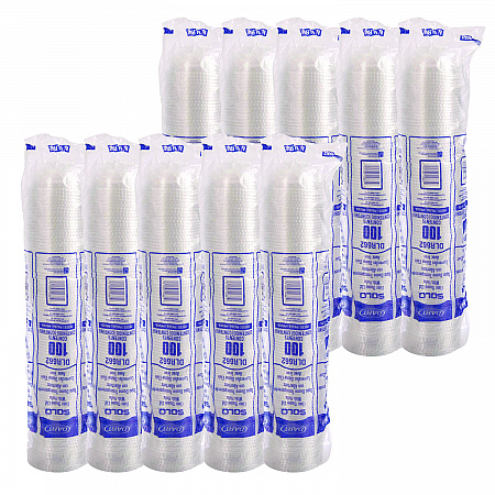 Dome-Top Cold Cup Lids, Fits 16 oz Cold Cups, Plastic, Clear, 1,000/Carton (DLR662)