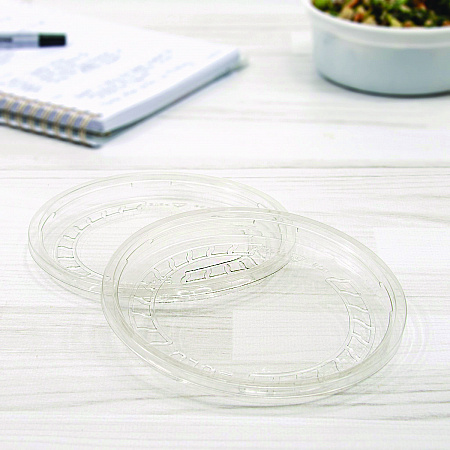 Conex Deli Container Lid, Clear, Plastic, 500/Carton (NL8RT7000)