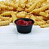 Polystyrene Portion Cups, 3.25 oz, Plastic, Black, 250/Bag, 10 Bags/Carton (P325BLK)