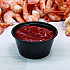 Polystyrene Portion Cups, 3.25 oz, Plastic, Black, 250/Bag, 10 Bags/Carton (P325BLK)