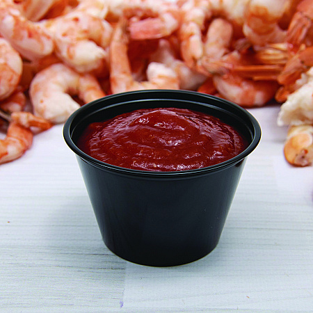 Polystyrene Portion Cups, 4 oz, Plastic, Black, 250/Bag, 10 Bags/Carton (P400BLK)