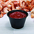 Polystyrene Portion Cups, 4 oz, Plastic, Black, 250/Bag, 10 Bags/Carton (P400BLK)