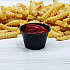 Polystyrene Portion Cups, 4 oz, Plastic, Black, 250/Bag, 10 Bags/Carton (P400BLK)