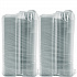 ClearPac SafeSeal Tamper-Resistant/Evident Containers, Domed Lid, 32 oz, Clear, Plastic, 100/Bag, 2 Bags/Carton (CH32DED)