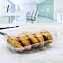 StayLock Clear Hinged Lid Containers, Oblong, 6.81 x 9.4 x 3.1, Plastic, 125/Bag, 2/Carton (C40UT1)