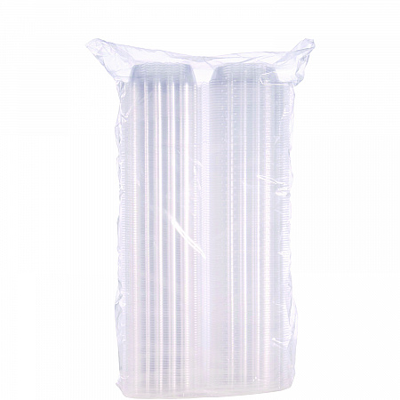 ClearSeal Hinged-Lid Plastic Containers, 5.8 x 6 x 3, Clear, Plastic, 125/Pack, 4 Packs/Carton (C57PST1)
