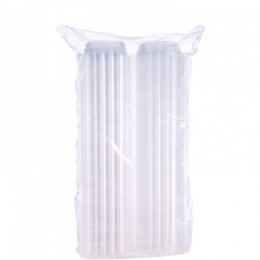 ClearSeal Hinged-Lid Plastic Containers, 5.8 x 6 x 3, Clear, Plastic, 125/Pack, 4 Packs/Carton (C57PST1)