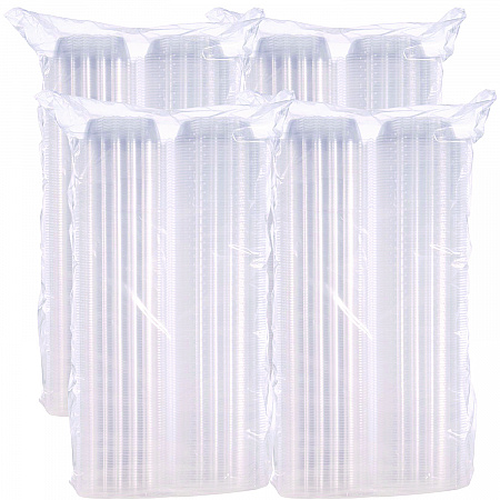 ClearSeal Hinged-Lid Plastic Containers, 5.8 x 6 x 3, Clear, Plastic, 125/Pack, 4 Packs/Carton (C57PST1)