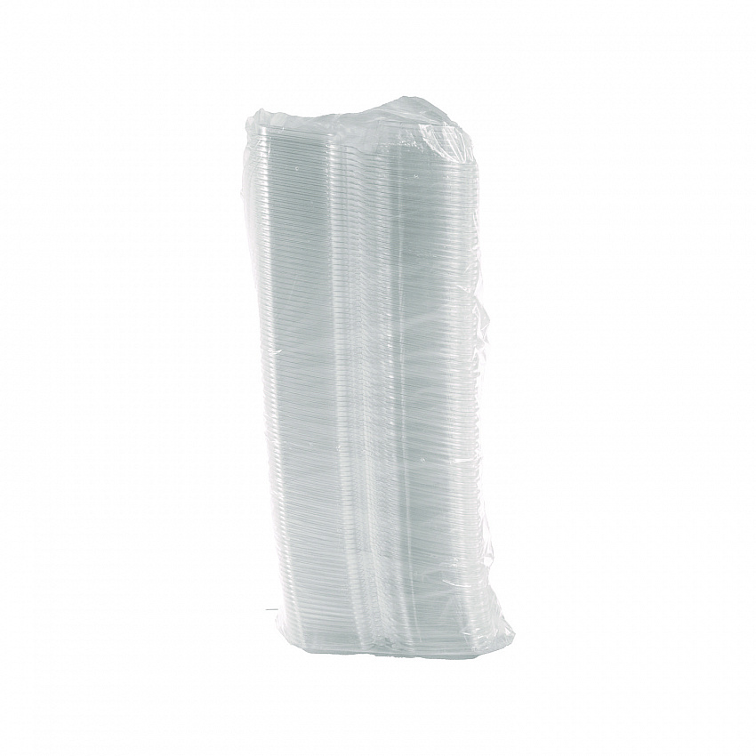 ClearPac SafeSeal Tamper-Resistant/Evident Containers, Domed Lid, 8 oz, Clear, Plastic, 100/Bag, 2 Bags/Carton (CH8DED)