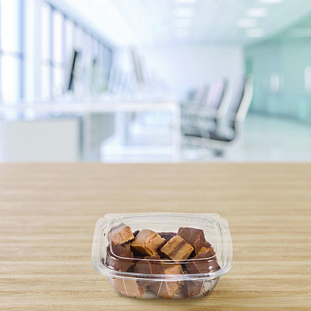 ClearPac SafeSeal Tamper-Resistant/Evident Containers, Domed Lid, 8 oz, Clear, Plastic, 100/Bag, 2 Bags/Carton (CH8DED)