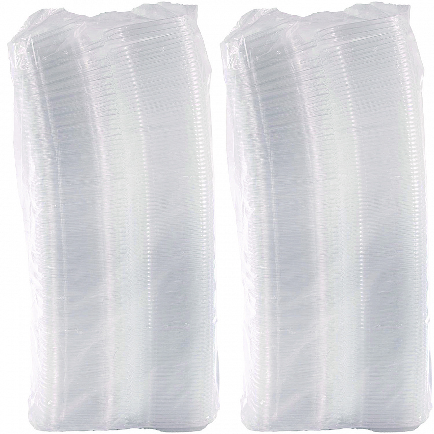 ClearPac SafeSeal Tamper-Resistant/Evident Containers, Flat Lid, 8 oz, Clear, Plastic, 100/Bag, 2 Bags/Carton (CH8DEF)