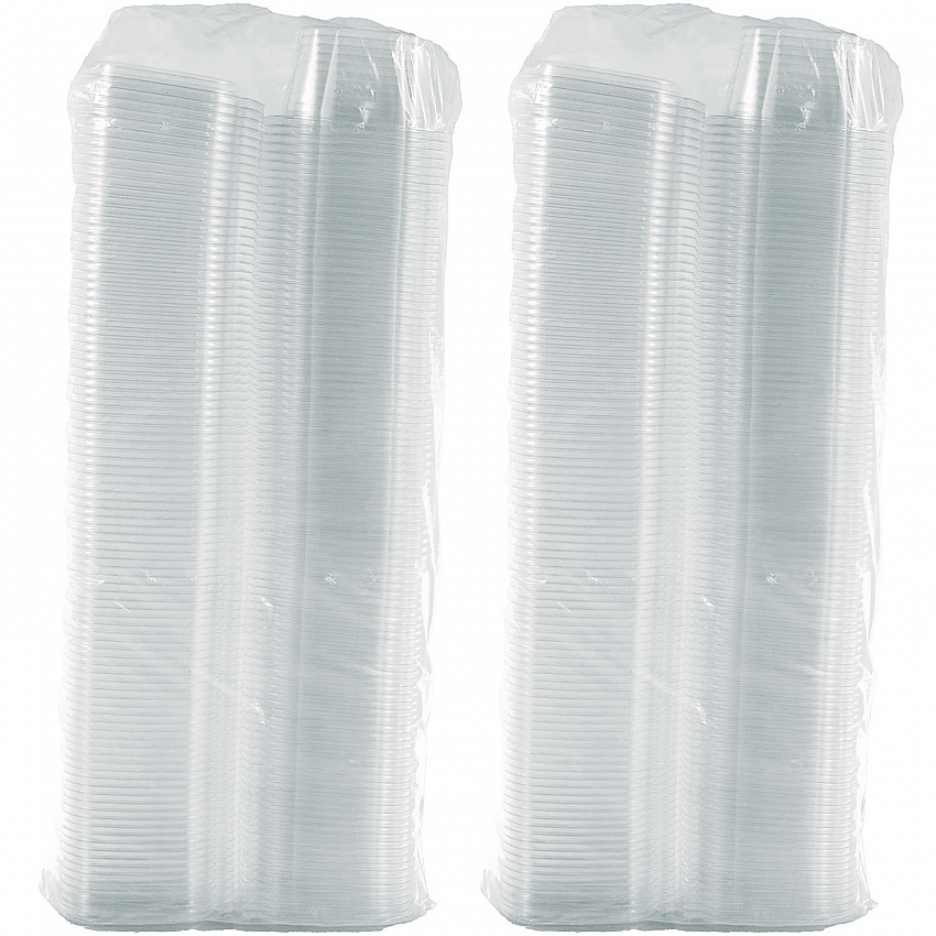 ClearPac SafeSeal Tamper-Resistant/Evident Containers, Domed Lid, 16 oz, Clear, Plastic, 100/Bag, 2 Bags/Carton (CH16DED)