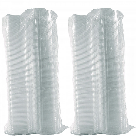 ClearPac SafeSeal Tamper-Resistant/Evident Containers, Flat Lid, 16 oz, Clear, Plastic, 100/Bag, 2 Bags/Carton (CH16DEF)