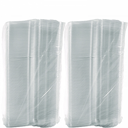 ClearPac SafeSeal Tamper-Resistant/Evident Containers, Domed Lid, 24 oz, Clear, Plastic, 100/Bag, 2 Bags/Carton (CH24DED)