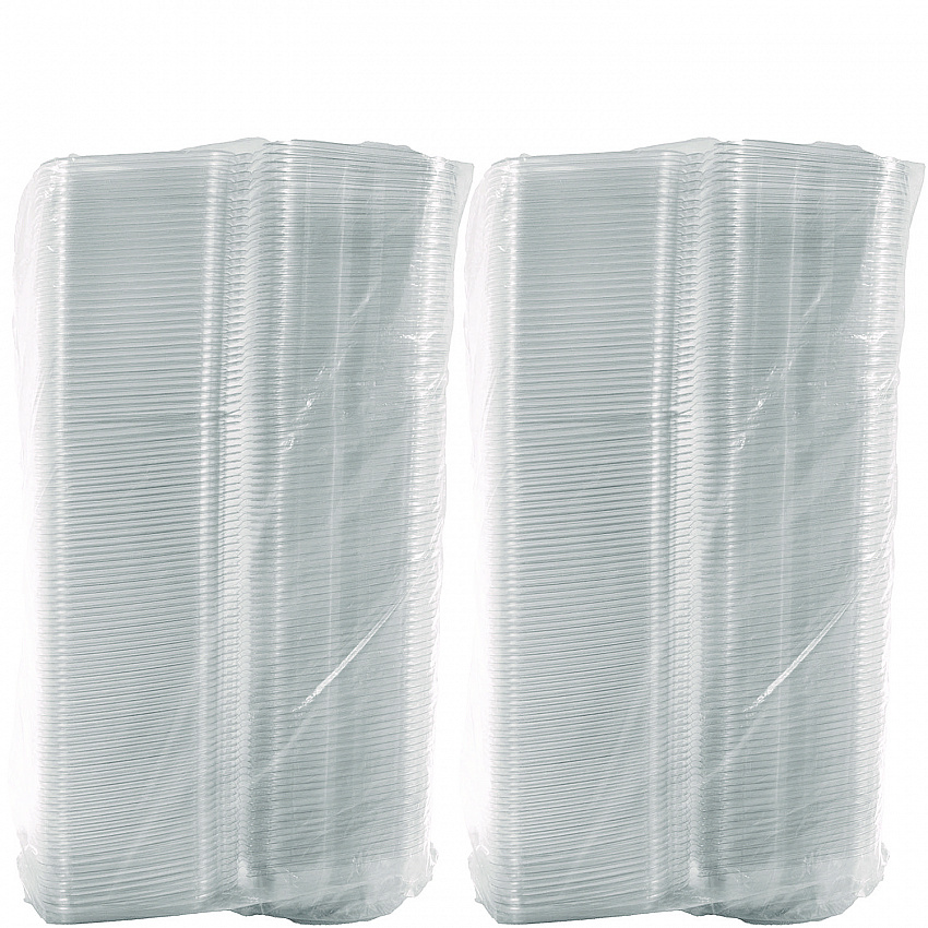 ClearPac SafeSeal Tamper-Resistant/Evident Containers, Domed Lid, 24 oz, Clear, Plastic, 100/Bag, 2 Bags/Carton (CH24DED)