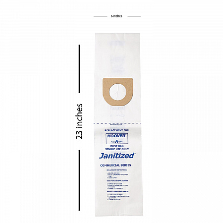 Vacuum Filter Bags Designed to Fit Hoover Type A, 36/Carton (JANHVA3)