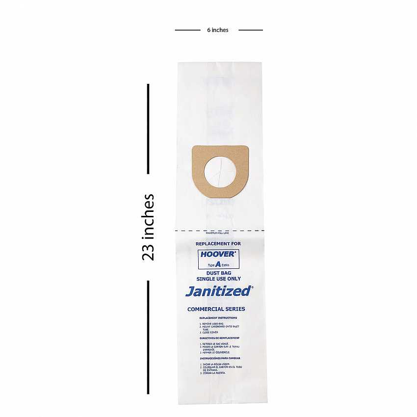 Vacuum Filter Bags Designed to Fit Hoover Type A, 36/Carton (JANHVA3)