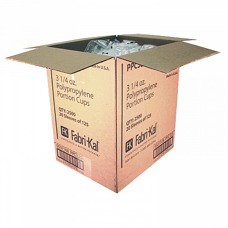 Portion Cups, 3.25 oz, Plastic, Clear, 2,500/Carton (PPC325)