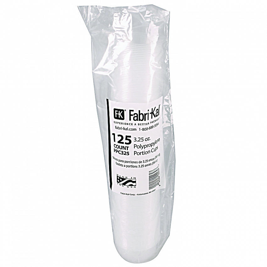 Portion Cups, 3.25 oz, Plastic, Clear, 2,500/Carton (PPC325)