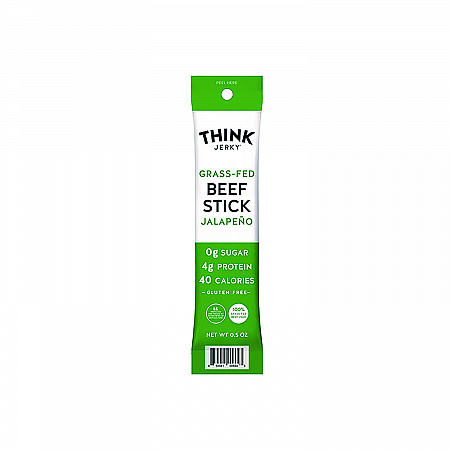 Jalapeno 100% Grass-Fed Beef Sticks, 1 oz Individually Wrapped Sticks, 20/Carton (33700003)