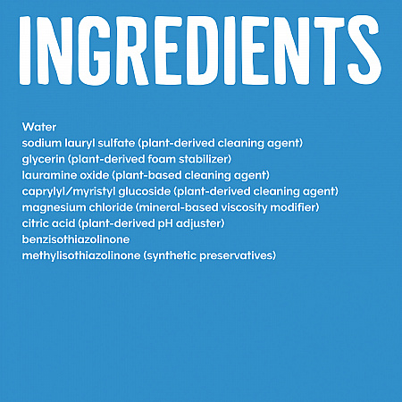 Natural Dishwashing Liquid, Free and Clear, 19 oz Bottle (44986EA)