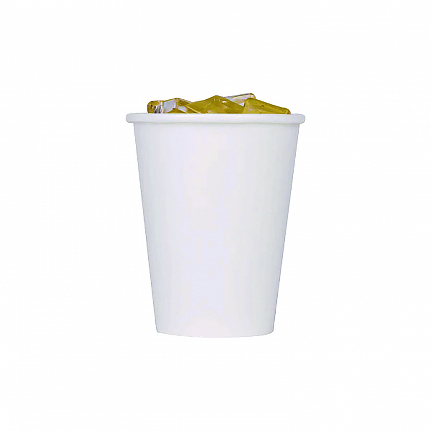 Double Poly Paper Cold Cups, 9 oz, White, 1,000/Carton (CKCP9W)