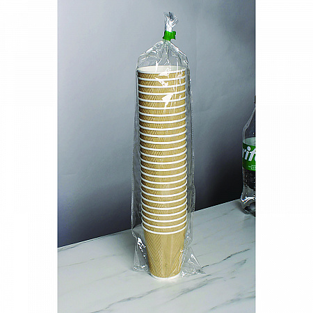 Ripple Hot Cups, 12 oz, Paper, Kraft/White, 500/Carton (CKRC512)