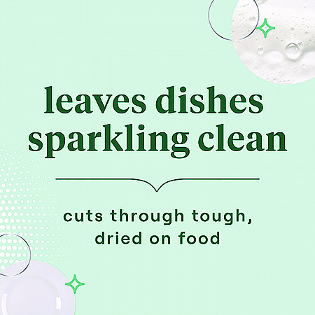 Natural Dishwashing Liquid, Free and Clear, 19 oz Bottle (44986EA)